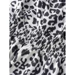 Women's Maxi Dress Casual Dress A Line Dress Slip Dress Stylish Casual Vacation Daily Regular Fit Leopard Sleeveless Strap White Yellow Summer 2025 - Image 5
