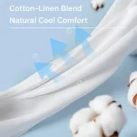 Women's Shirt Cotton Linen Shirts Button Up Blouse Solid Color Stylish Casual Short Sleeve Shirt Collar Regular Tops Daily Buttons White Blue Summer S - Image 4