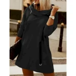 Women's Hoodie Sweatshirt Casual Plain Street Dailywear Hoodie Zipper Long Sleeve Black Red Army Green Fall Winter 2025