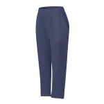 Women's Cotton Linen Pants Cropped Pants Fashion Casual Ankle-Length Mid Waist Plain Elastic Waist Breathable Comfortable Street Daily Wear Going out - Image 4
