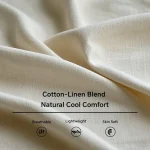 Women's Cotton Linen Sets Two Piece Sets Pure Color Hot Casual Comfort Home Daily Spring Fall 2025 - Image 3