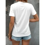 Oktoberfest Women's T Shirt Graphic Letter Vintage Stylish Classic Short Sleeve Crew Neck Round Neck Regular Tops Daily Weekend Print Black White Yell - Image 3