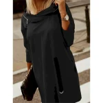 Women's Hoodie Sweatshirt Casual Plain Street Dailywear Hoodie Zipper Long Sleeve Black Red Army Green Fall Winter 2025 - Image 5