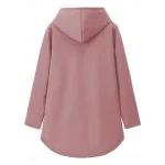 Women's Pullover Hoodie Sweatshirt Letter Warm Casual Fuzzy Long Sleeve Hooded Long Tops Casual Sports Print Pink Blue Gray Fall Winter 2025 - Image 5