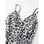 Women's Maxi Dress Casual Dress A Line Dress Slip Dress Stylish Casual Vacation Daily Regular Fit Leopard Sleeveless Strap White Yellow Summer 2025 - Image 4