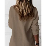 Women's Sweater Casual Sweater Fashion Streetwear Stylish Solid Color V Neck V Neck Long Sleeve Regular Tops Knit Work Black White Fall Winter 2025 - Image 4