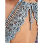 Women's Lace Dress Mini Dress Lace Patchwork Vacation Beach Sexy Casual Spaghetti Strap Sleeveless Black White Dark Blue Color 2025 - Image 3