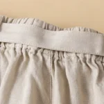 Women's Cotton Linen Shorts Shorts Slacks Casual Short Natural Plain Pocket Elastic Waist Outdoor Comfortable Vacation Holiday Apricot Black White Blu - Image 5