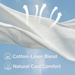 Women's Blue Sky Blue Green Summer Spring Maxi Dress Cotton Linen Dresses Casual Dress Basic Modern Daily Weekend Loose Fit Plain V Neck 2025 - Image 4